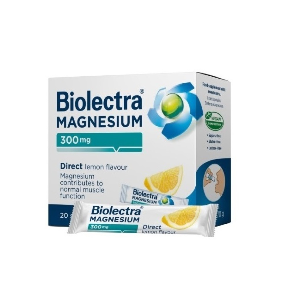 Біолектра Магнезіум Дірект з лимонним смаком 300 мг №20