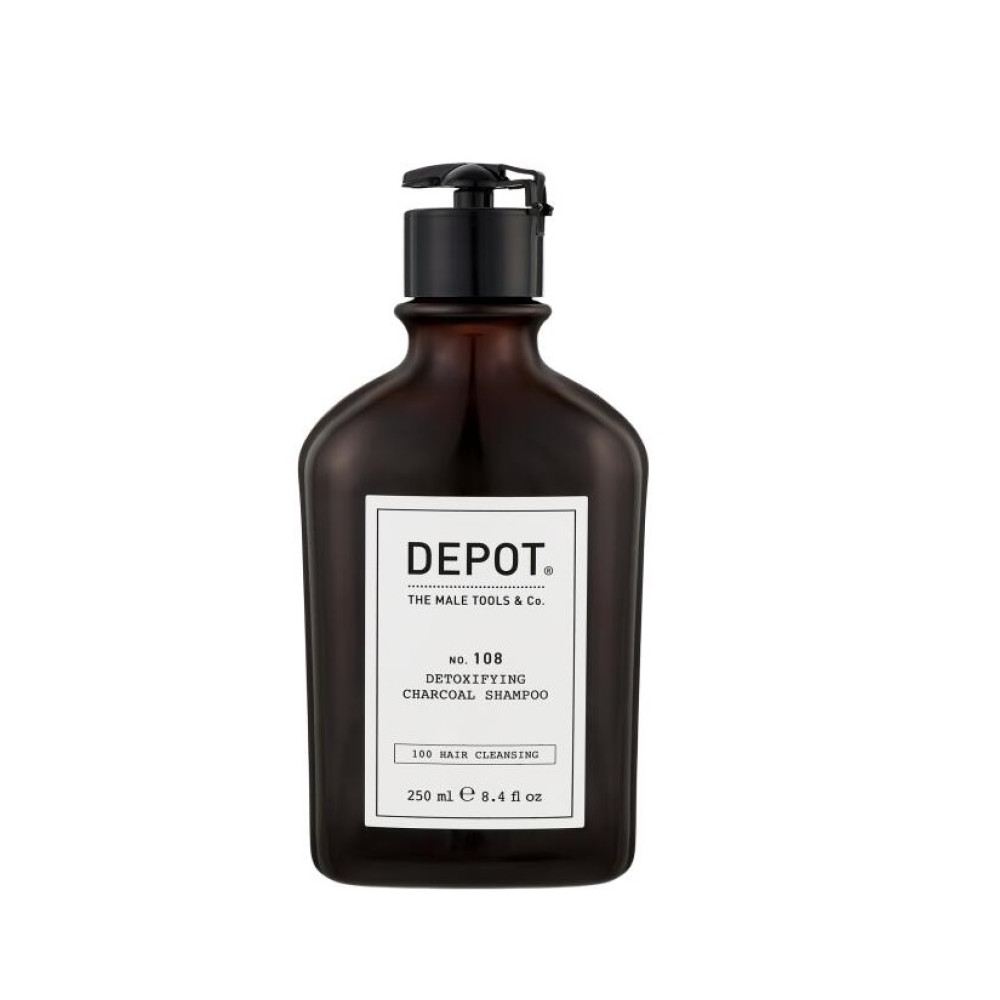 ДЕПОТ 108 Шампунь для глибокого очищення з деревним вугіллям