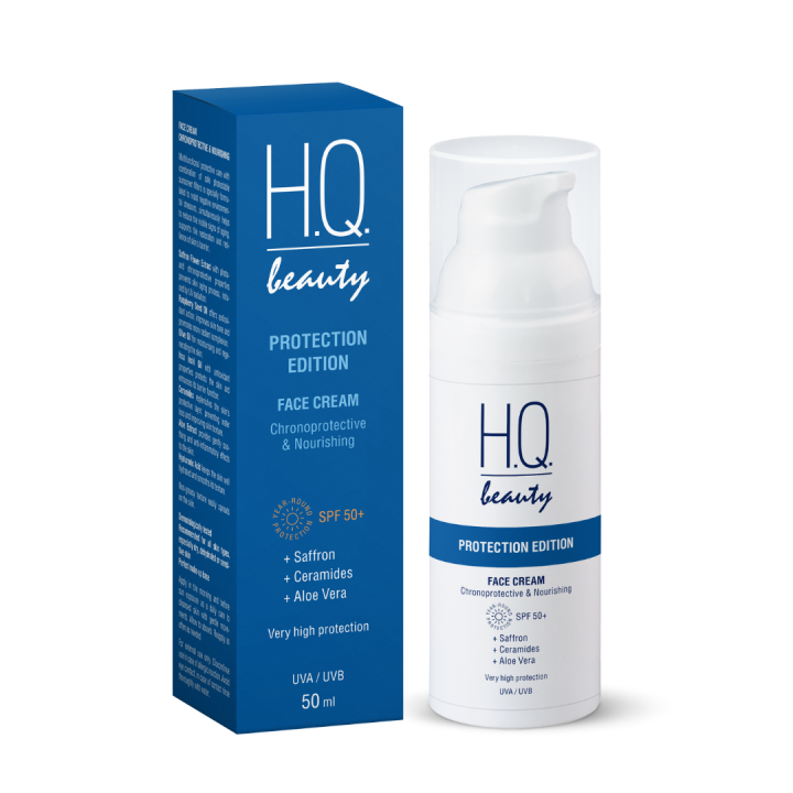 H.Q.Beauty ПРОТЕКШН ЕДІШН Крем для обличчя хронозахист та живлення SPF +50