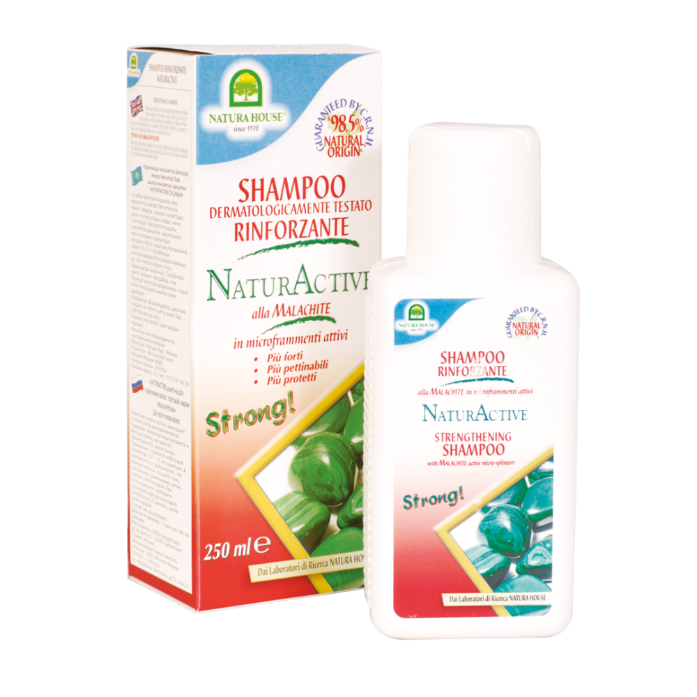 Шампунь для зміцнення волосся з малахітом