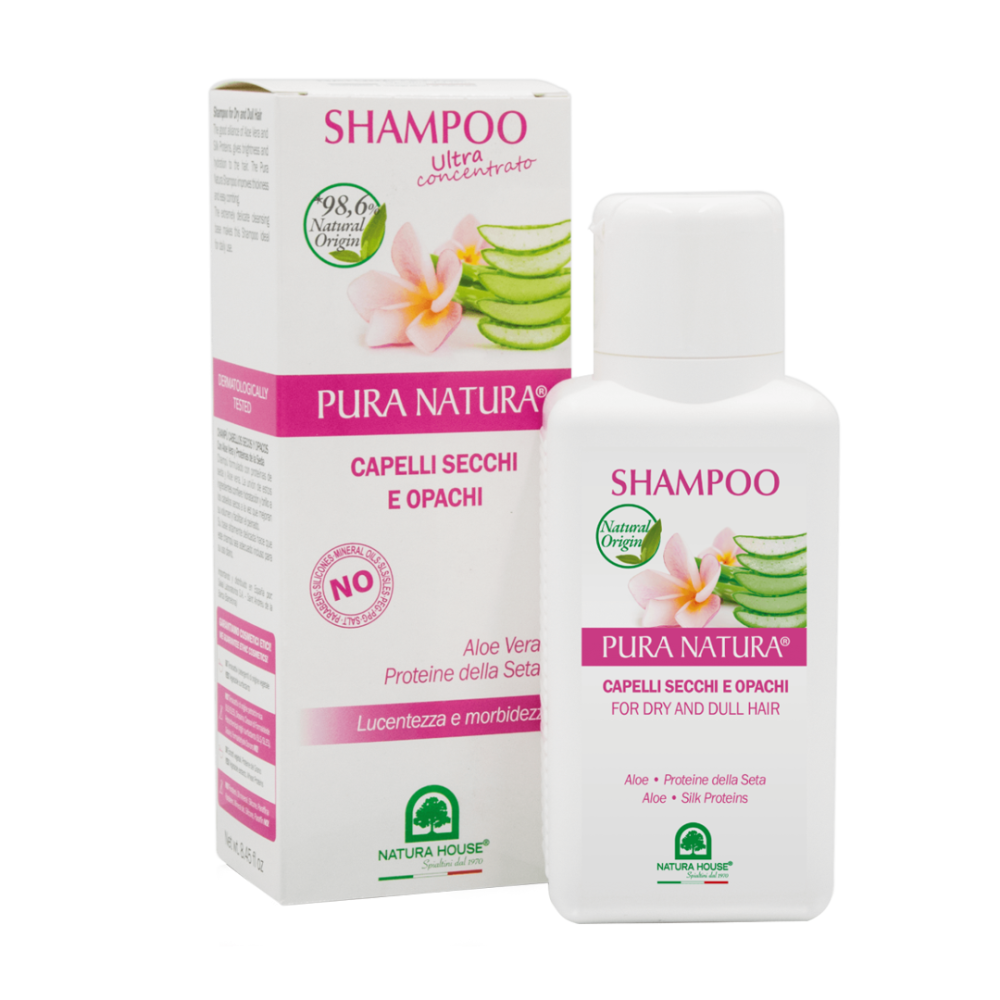 Шампунь з протеїнами шовку та алоє