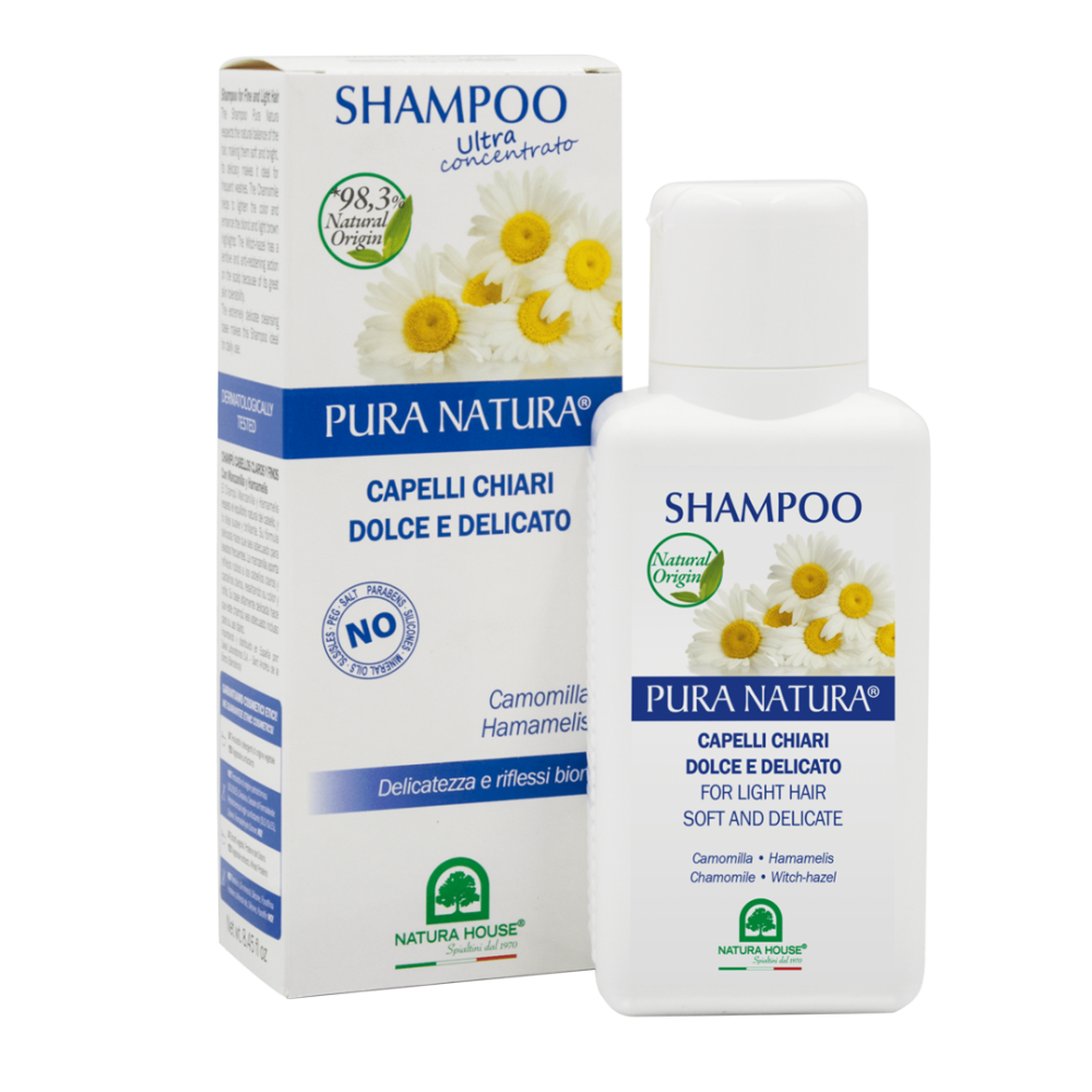 Шампунь з ромашкою та гамамелісом